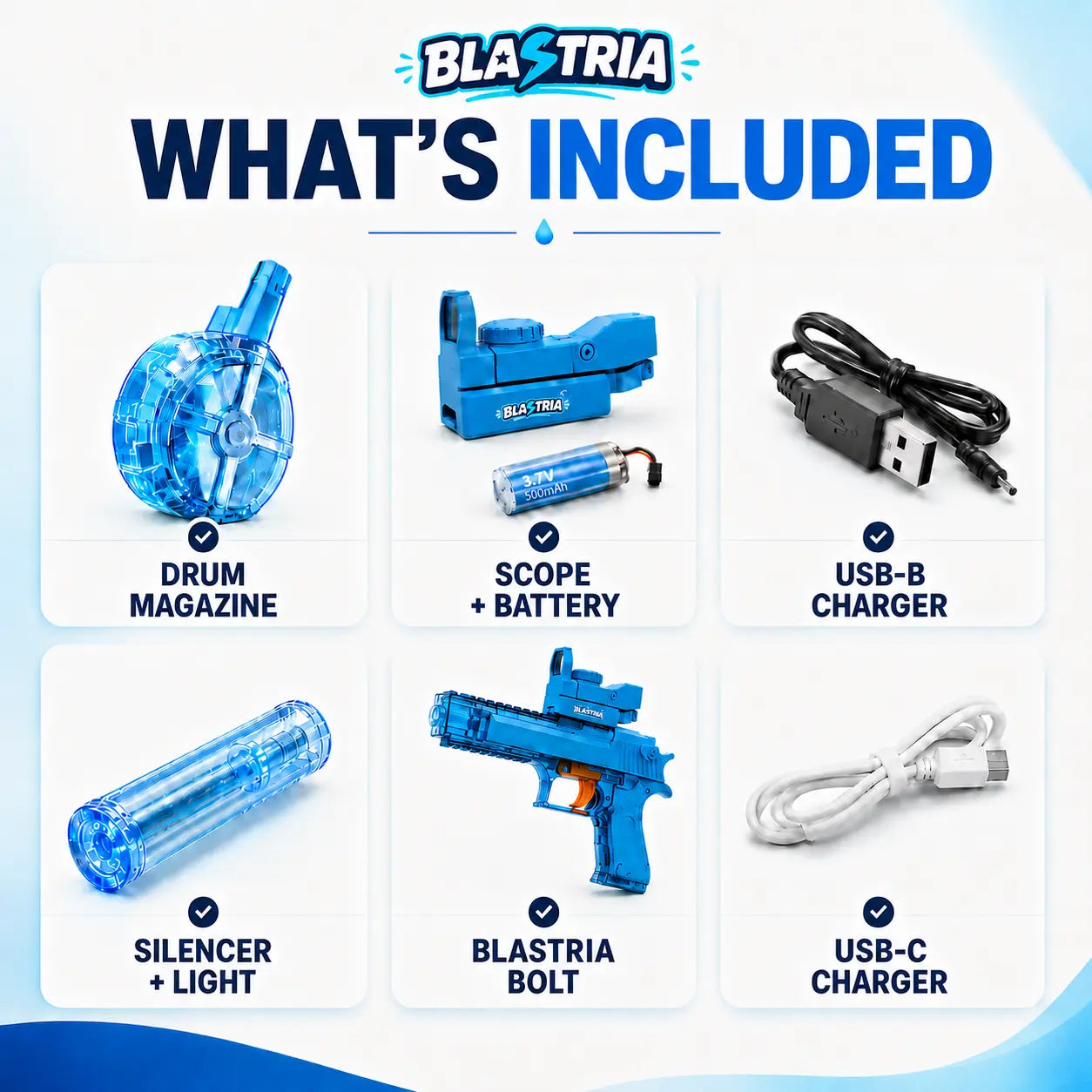 Blastria Bolt - Lanzador de Agua Eléctrico